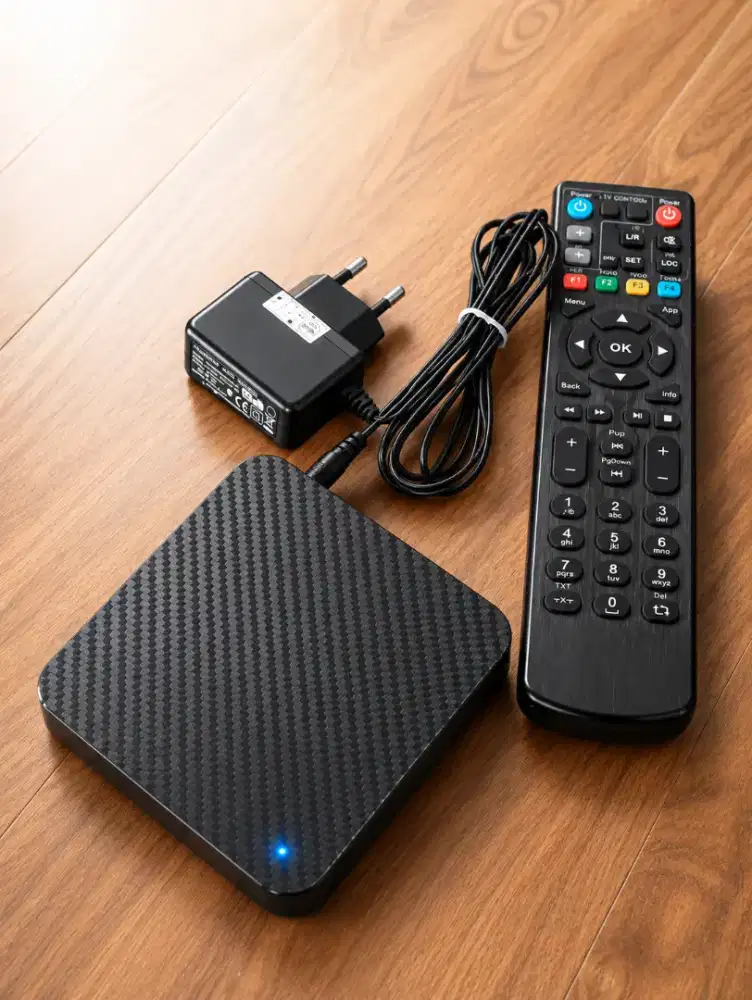 Tv box warna hitam