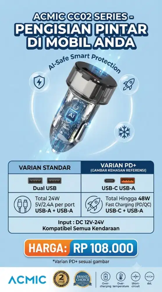 ACMIC CAR CHARGER CC02 SERIES