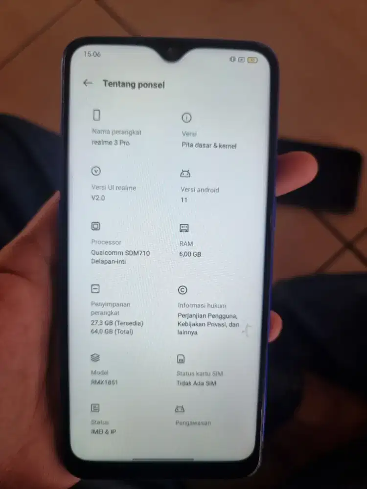 Realme 3 pro 6/128 batangan