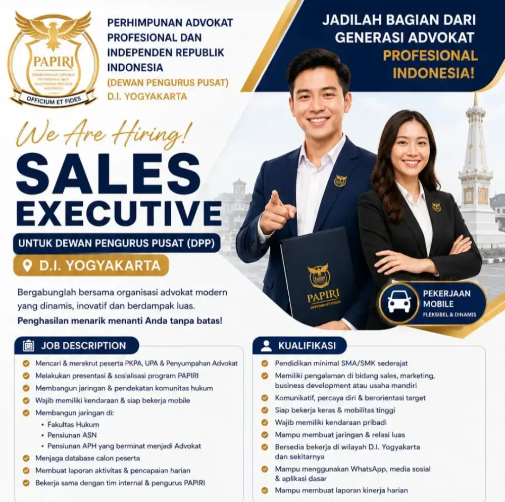 Sales Executive PAPIRI