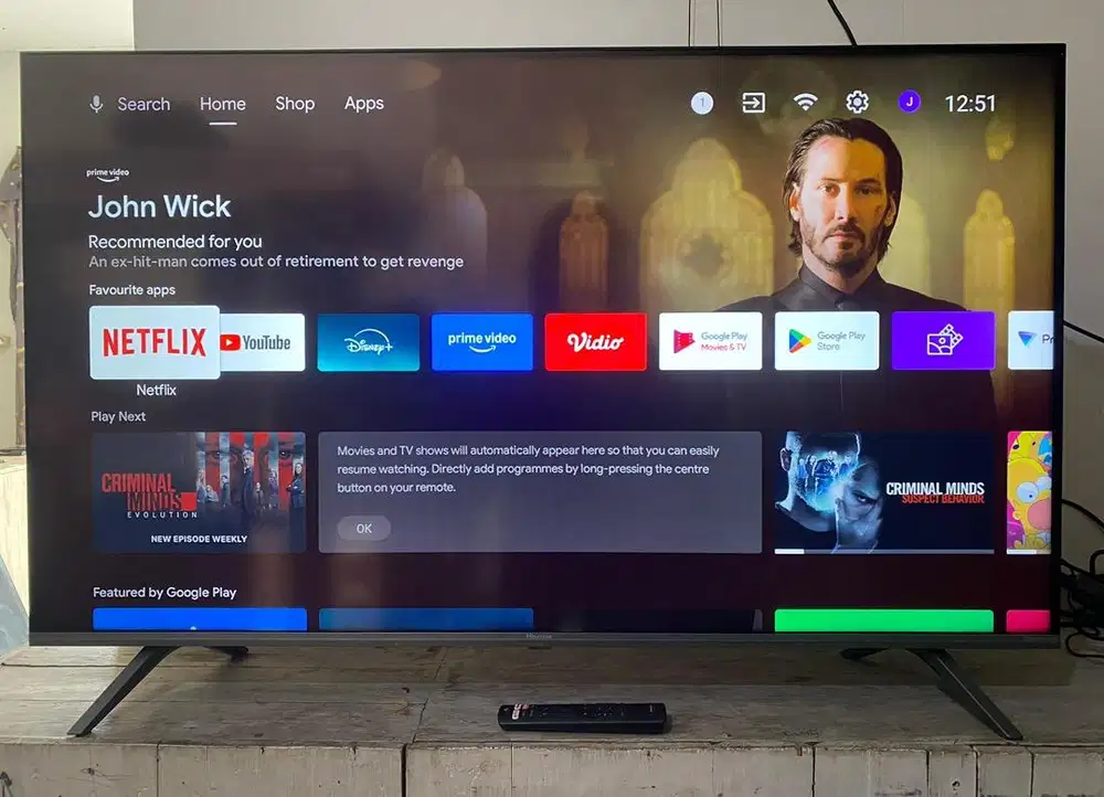 ANDROID TV HISENSE 50inc