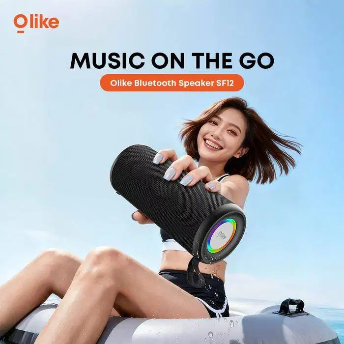 Speaker OLIKE SF12 10W Subwoofer Bass MAX TWS Pairing LED Light IPX5