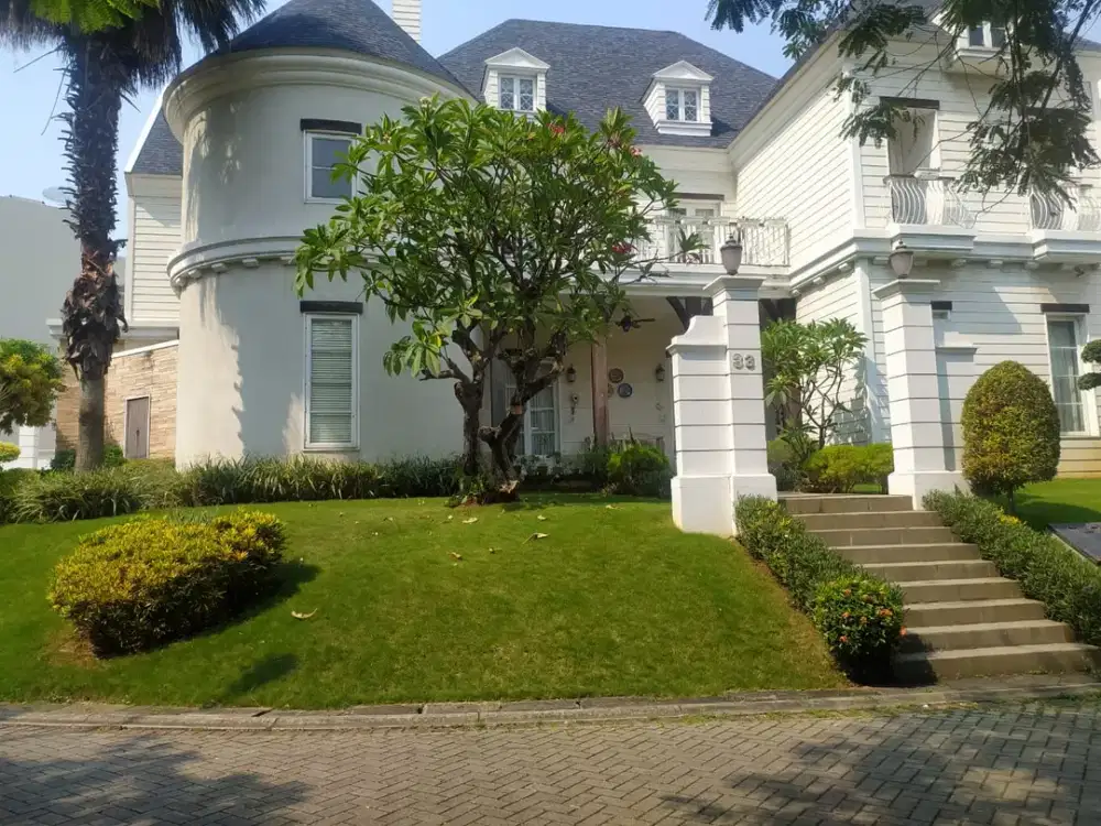 Dijual rumah mewah bergaya american clasic bgm pik 1 rumah rapi siap huni hadap selatan dan barat masih nego