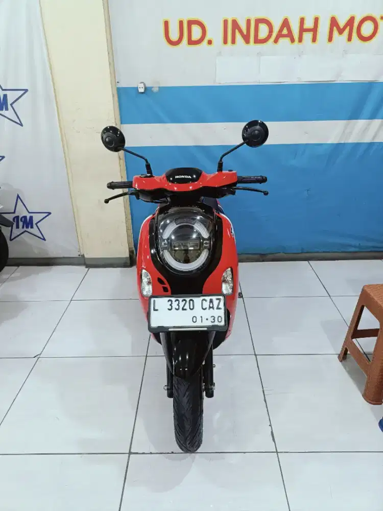 Merah hitam glossy HONDA SCOOPY ESP SPORTY FI ECO 2024 PMK 2025