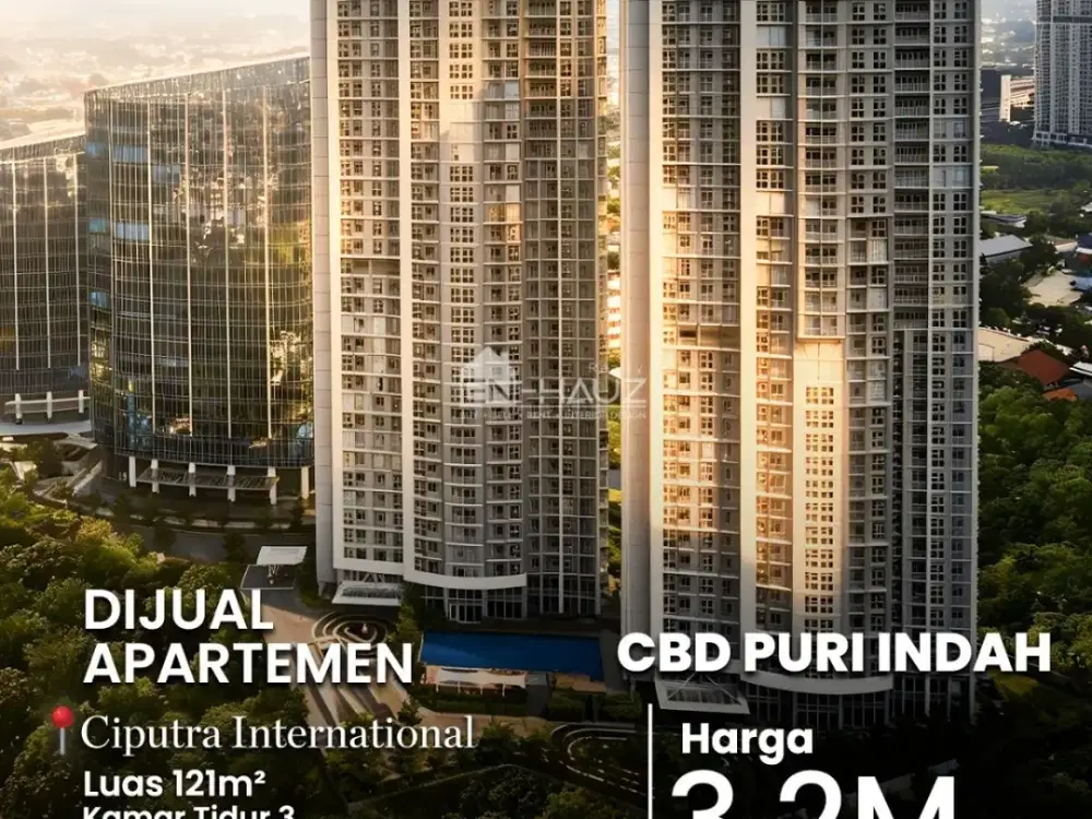 (AM) DIJUAL APARTEMEN CIPUTRA INTERNATIONAL DI CBD PURI INDAH