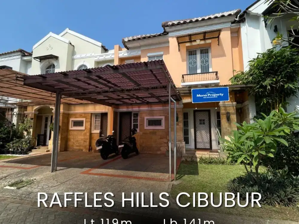 Rumah nyaman & asri Raffles hills Cibubur