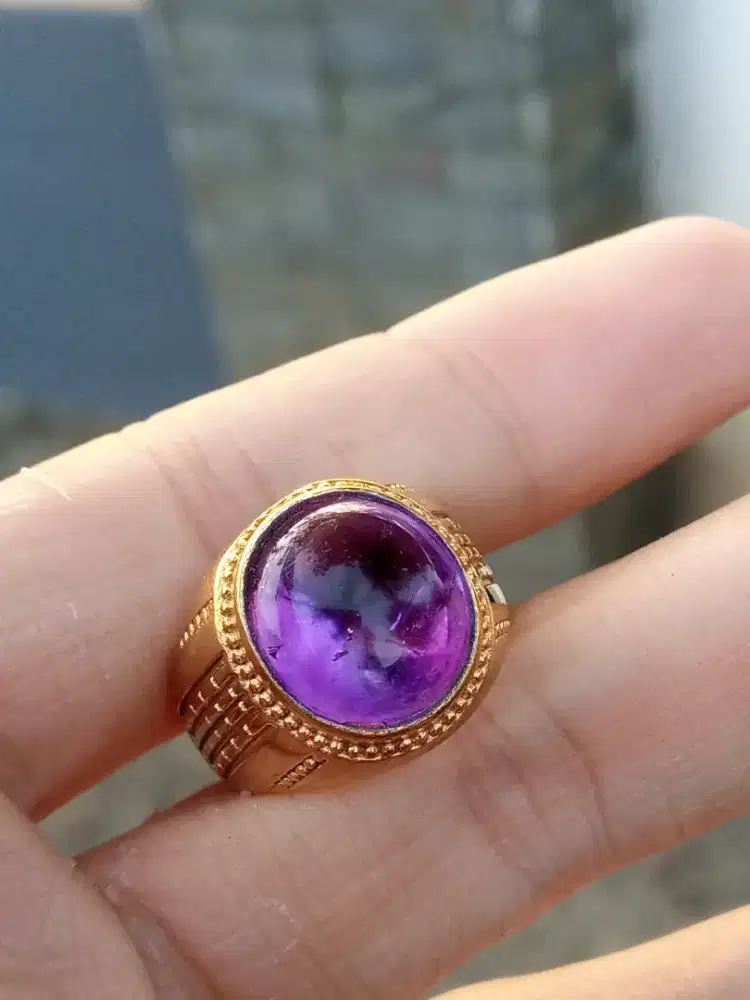cincin batu akik kecubung