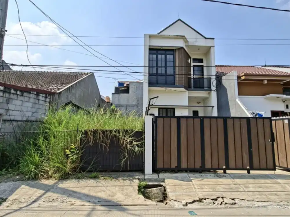 Dijual Tanah & Rumah 2 Lantai Baru di Komplek Taman Duta, Sukmajaya Depok