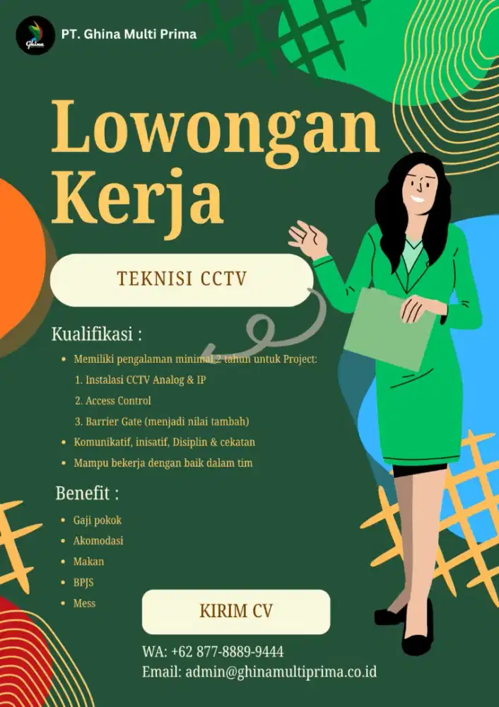 Lowongan teknisi cctv