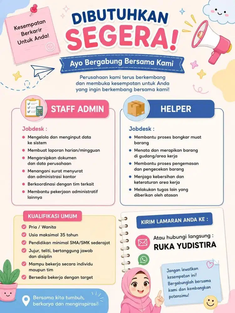 Info lowongan kerjaa