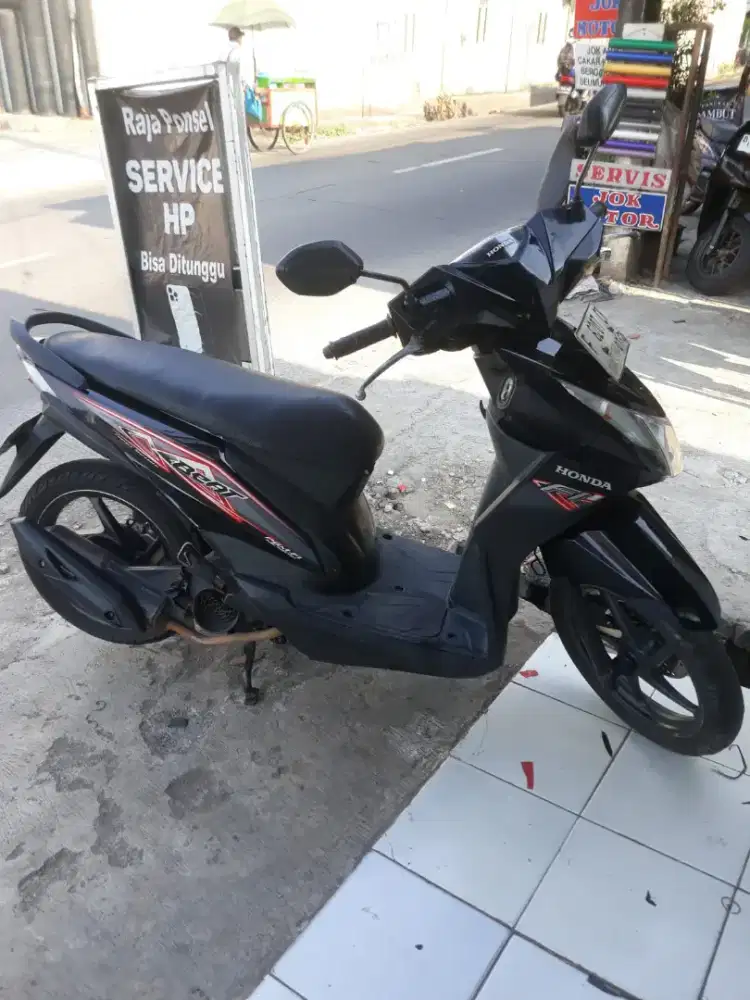 Honda Beat fi 2013.pjak pnjang.srt lngkap.plat F 2028