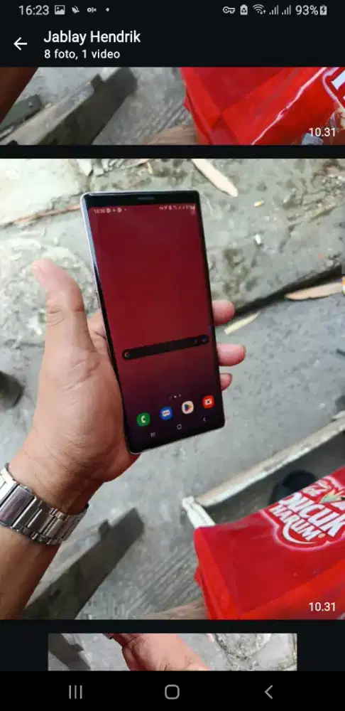 Samsung not 9 resmi sein ram6/128 dah NFC
