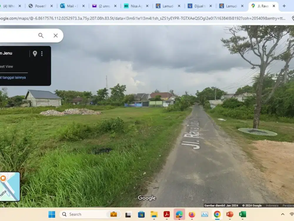 2. Turun Harga Jual tanah untuk usaha/bisnis/pemukiman pinggir jalan raya Tuban-Jenu Tuban-Jatim