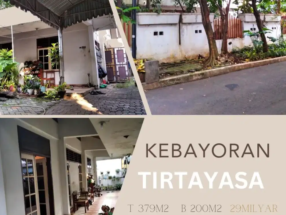 Tirtayasa Kebayoran Baru 379m2 Harga 28.5M Murah dan Hang Lekiu