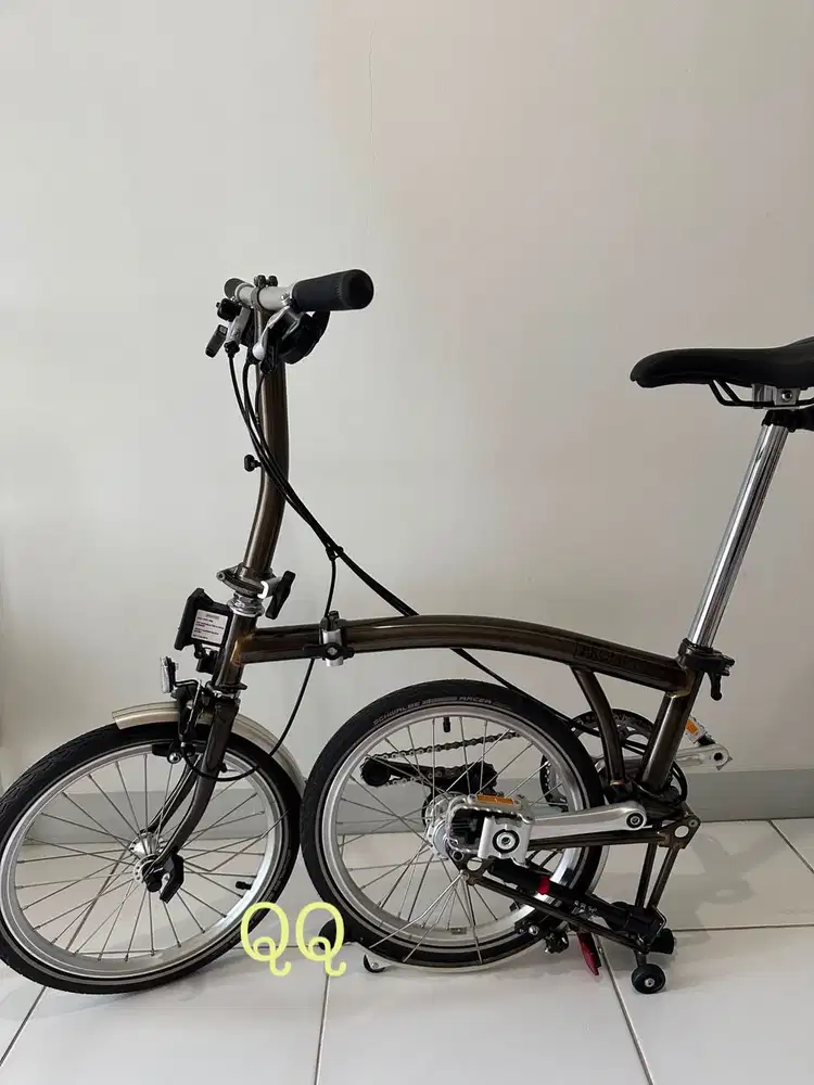 Brompton M6R Original – Warna Raw Lacquer