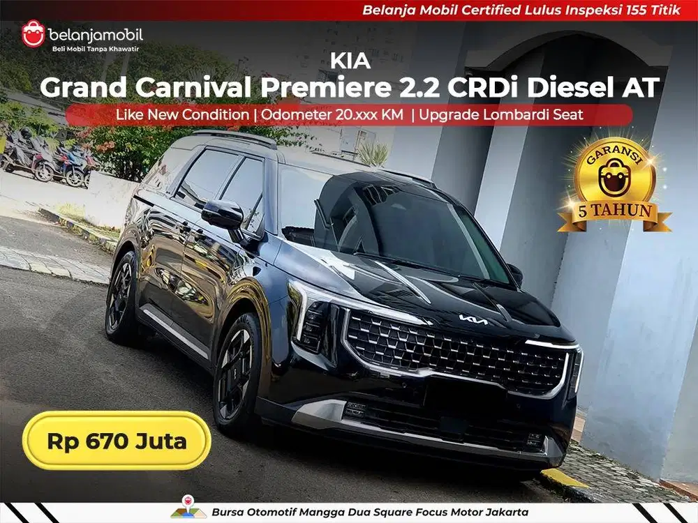 [ LOMBARDI SEAT ] Kia Grand Carnival Premiere 2.2 Diesel 2024/2025