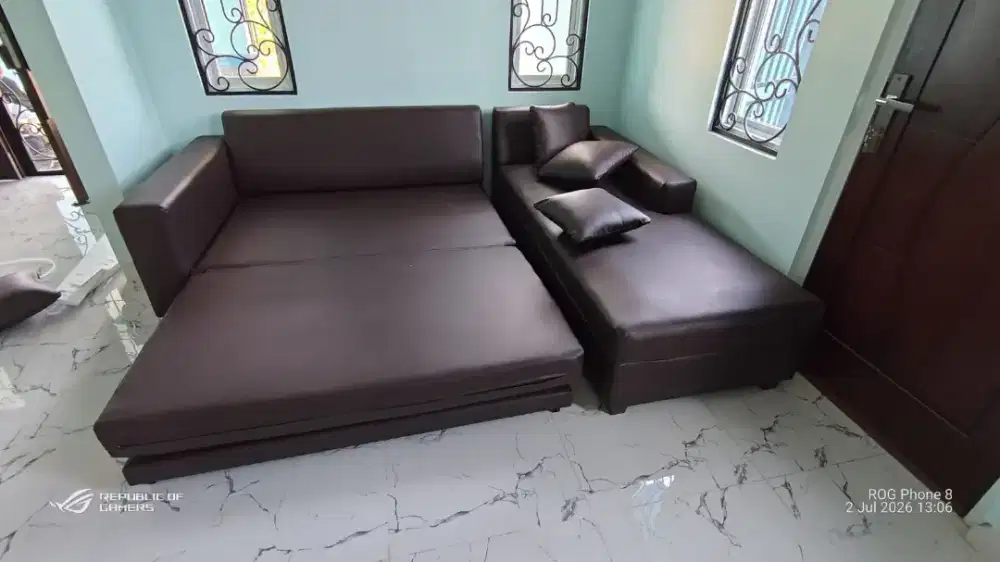 DI JUAL SOFA L MULTIFUNGSI JADI BED