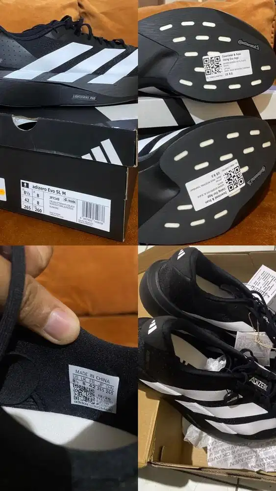 Adidas Adizero Evo SL Black White