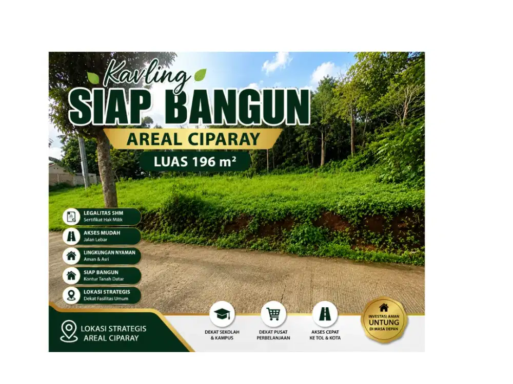 Tanah Siap Bangun Ciparay: Legalitas SHM & Bebas Banjir