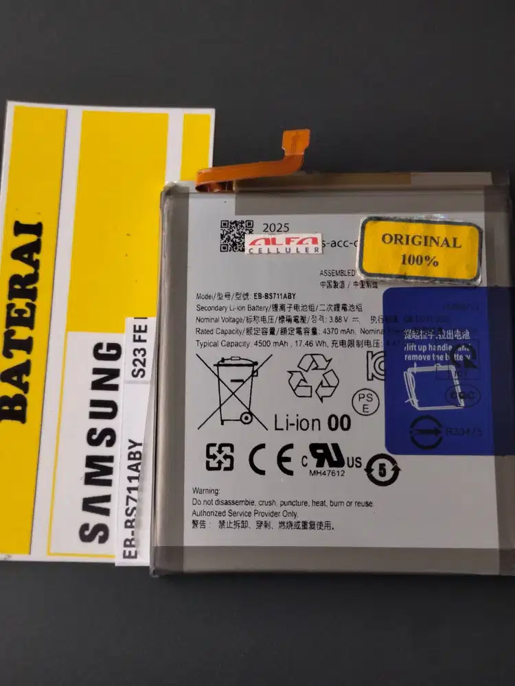 Baterai SAMSUNG S23 PLUS /S916B Baterai SAMSUNG S23 FE EB-BS711ABY