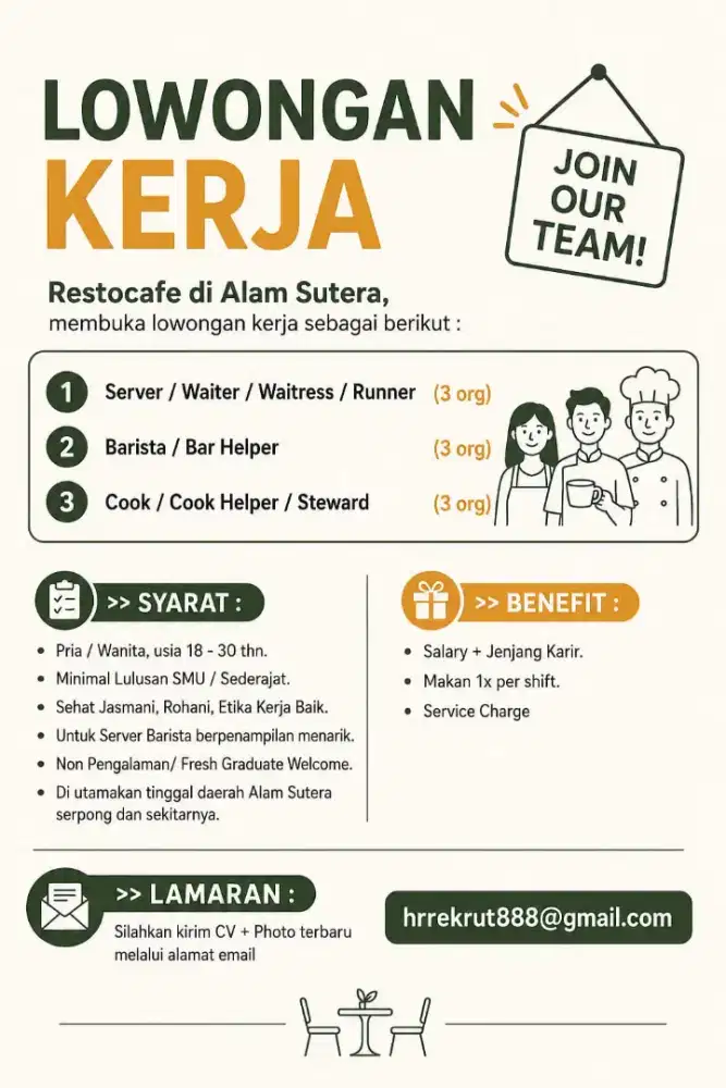 Lowongan Kerja RestoCafe