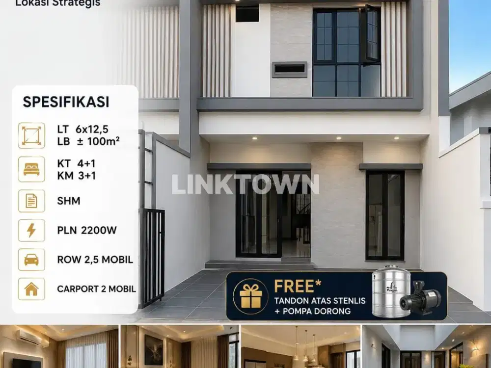 Rumah Murah Bergaya Minimalis Modern di Sutorejo Surabaya