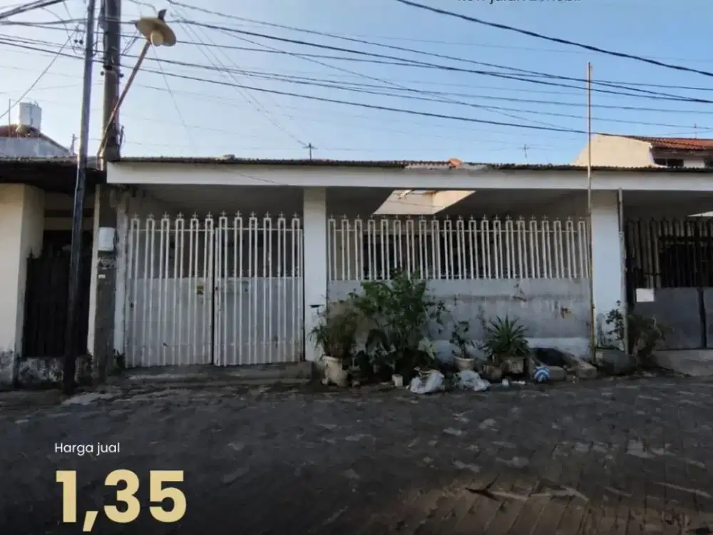 DIJUAL Rumah Sutorejo Indah Butuh Renov Row 2 mobil