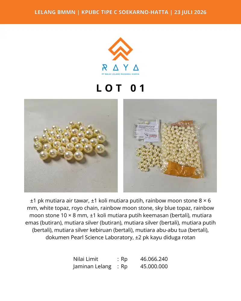 MUTIARA, RAINBOW MOON STONE, WHITE TOPAZ,ROYO CHAIN, SKY BT, DLL