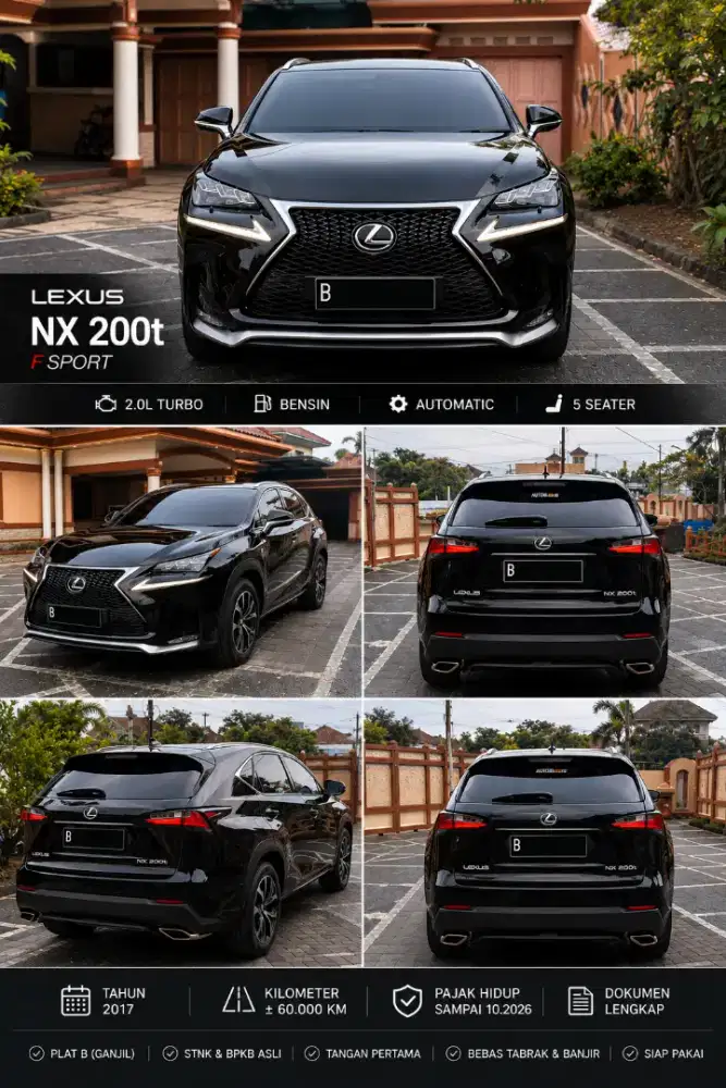 Lexus NX200t Fsport 2017 Bensin