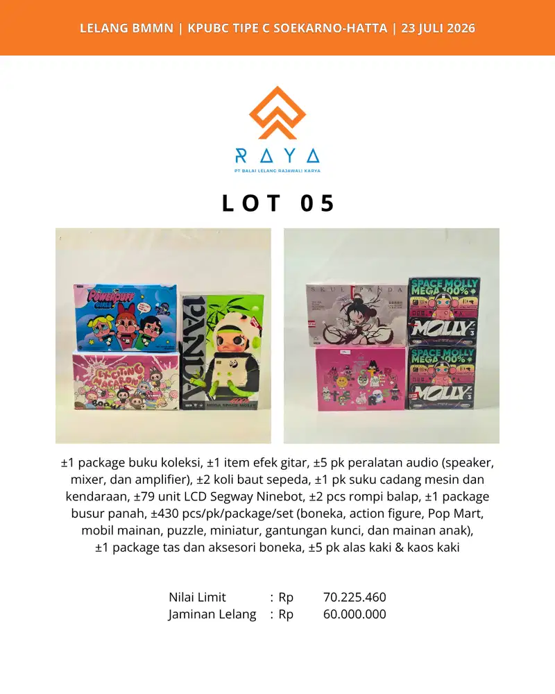 MAINAN ANAK, BONEKA, BUSUR PANAH, SPEAKER JBL, MIXER, AMPLIFIER DLL