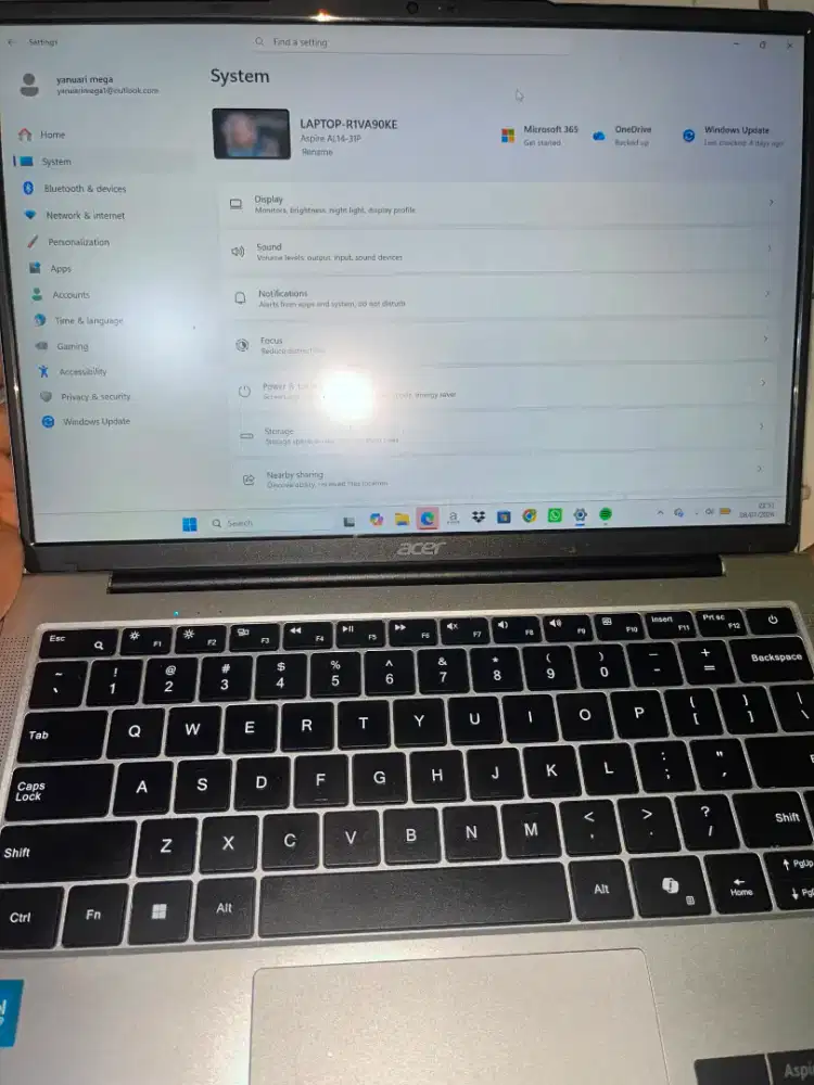 Laptop Acer Aspire AL14 256Gb