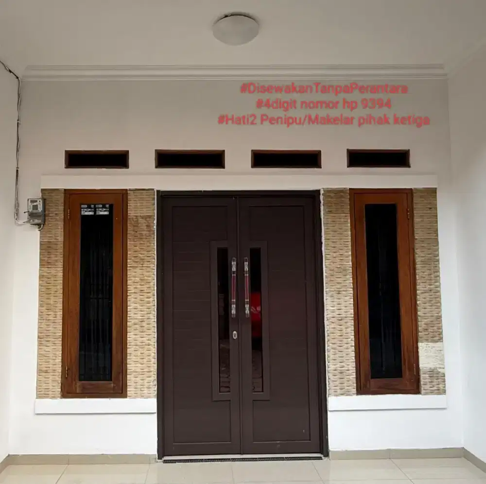 Disewakan Rumah Asri 2 Lantai Didalam Komplek Aman dan Nyaman
