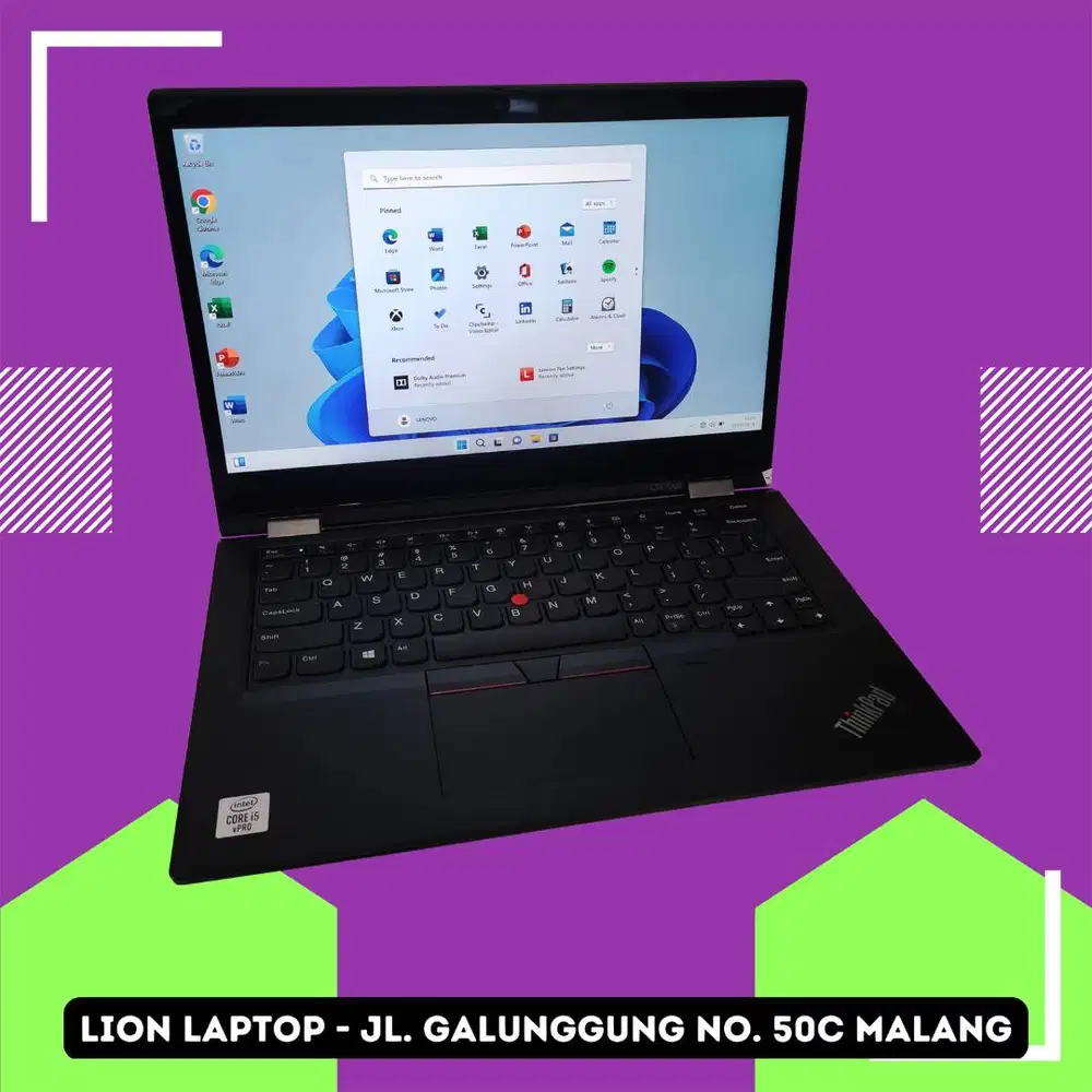 RAM 16GB Core i5 Gen10 Flip 360° SSD 256GB Lenovo Thinkpad YOGA L13 [1