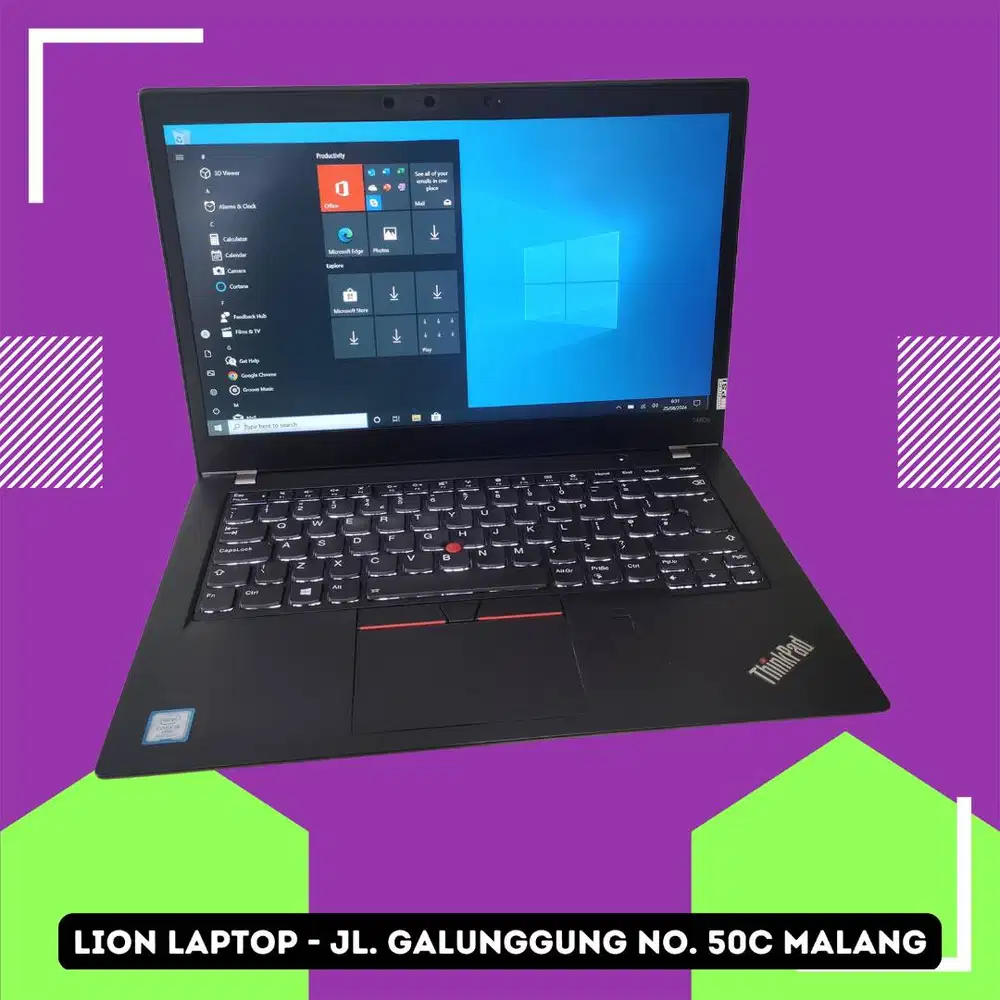 RAM 8GB Core i5 gen 8 Lenovo Thinkpad T480s SLIM [14|07]