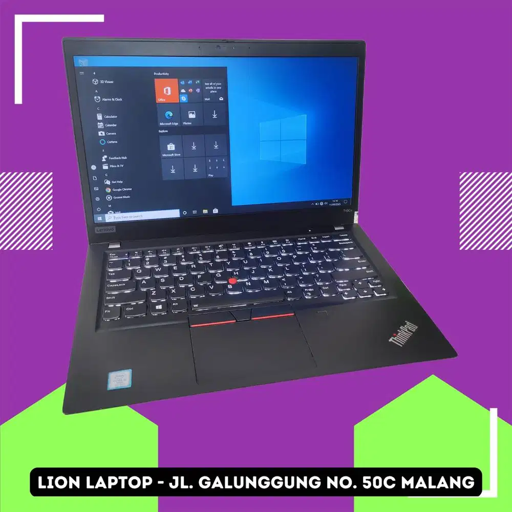 RAM 16GB SSD 256GB Core i5 Slim Lenovo Thinkpad T490s [14|07]