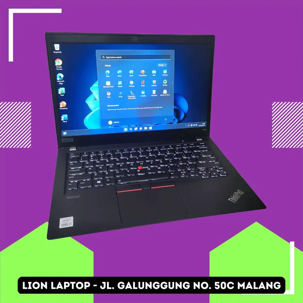 RAM 16GB Core i7 Gen 10 Slim SSD 256GB Lenovo Thinkpad T14S [14|07]