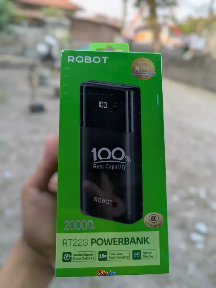POWER BANK ROBOT RT 22S 20.000MAH ORIGINAL 

 total 3 2port output