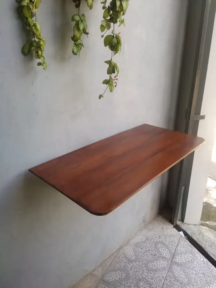Meja lipat dinding kopi, (bisa sekalian pasang)