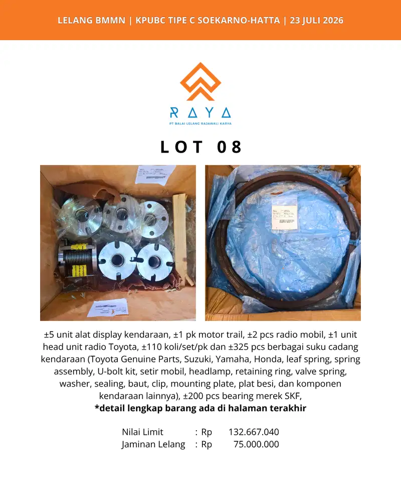 SPAREPART KENDARAAN, LEAF SPRING, SETIR, HEADLAMP, PART TOYOTA DLL