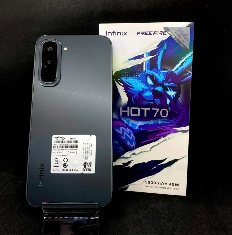 Infinix Hot 70 6/128 night pulse (baru)/msi grs resmi