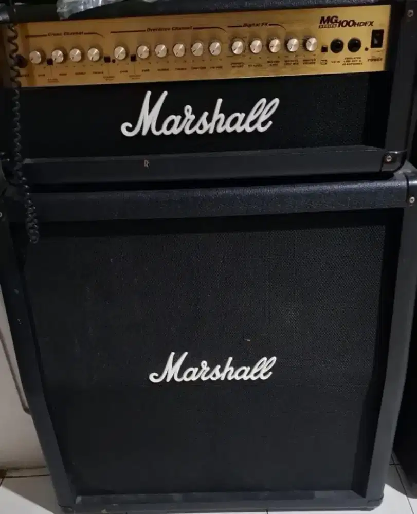 DIJUAL AMPLI GITAR MARSHALL MG100HDFX STACK