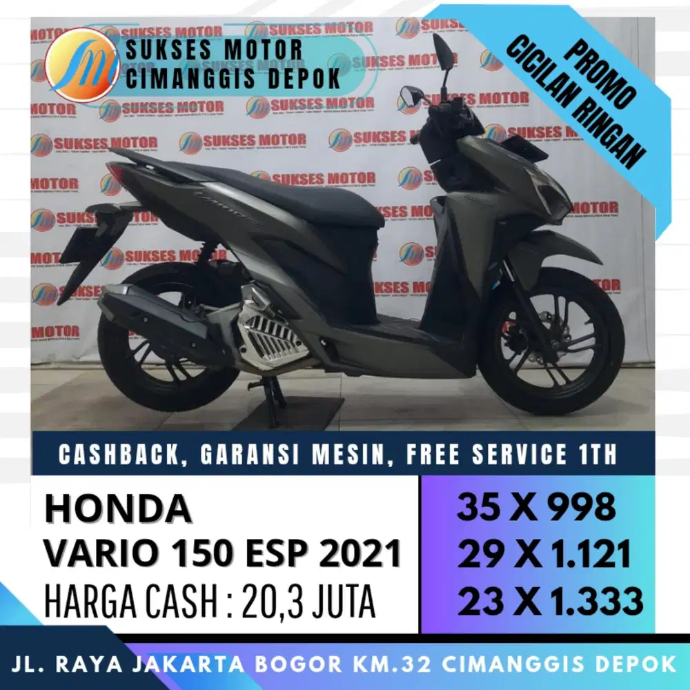 HONDA VARIO 150 ESP 2021 KEYLESS CASH KREDIT DP HANYA 700