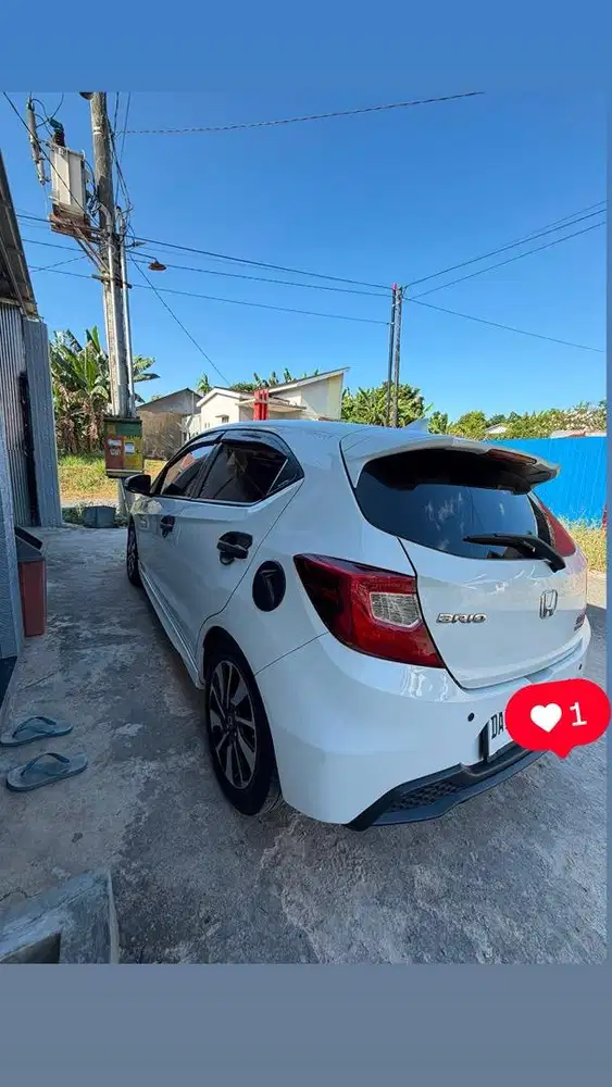 Brio matic RS putih barang mulus tahun 2019 putih