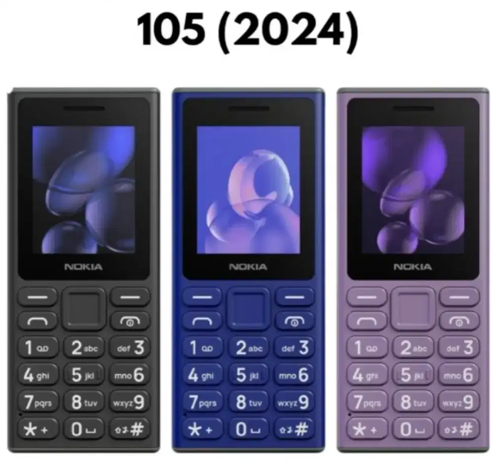 Nokia 105 2024 baruu garansi resmi nokia 1 tahun