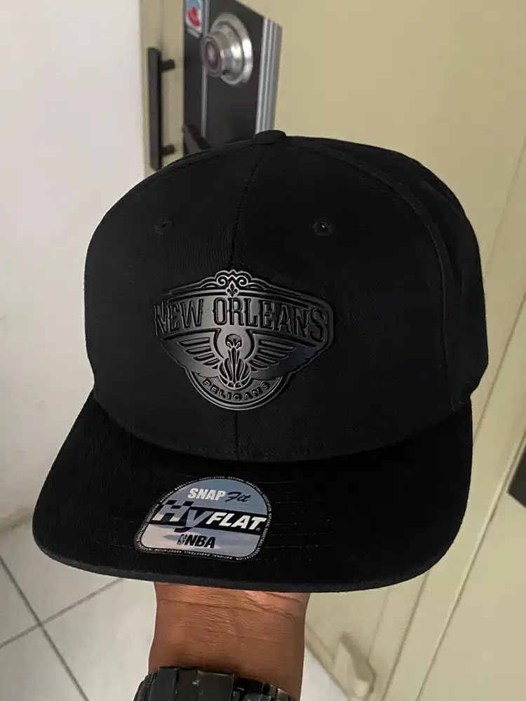 Topi Snapback Cap Hat Caps Hats NBA New Orleans Authentic Original