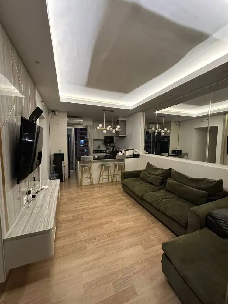 Dijual apartemen medit 2 furnished  type 3 bed room  bagus