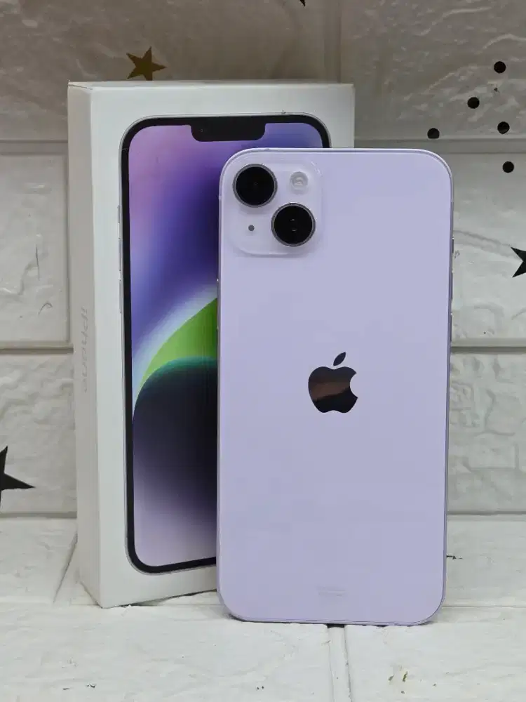 Iphone 14 plus 256gb purple second resmi
