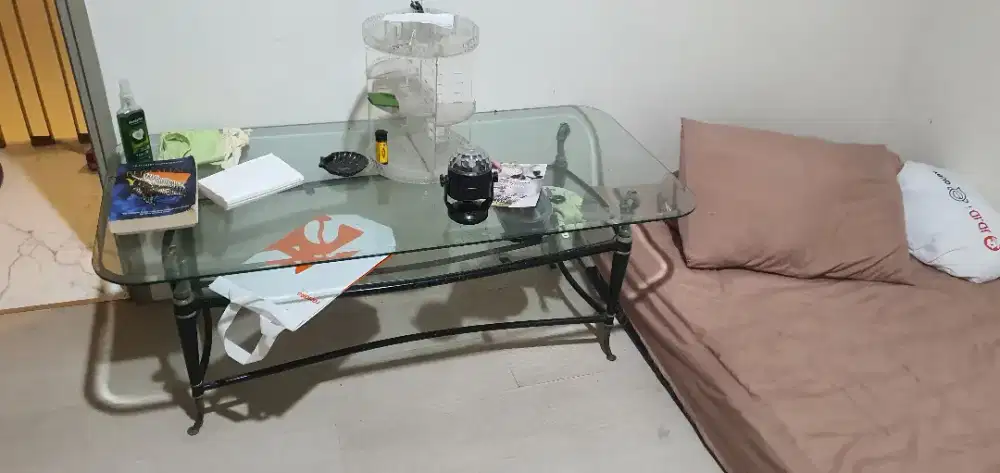 MEJA kaca Ruang Tamu