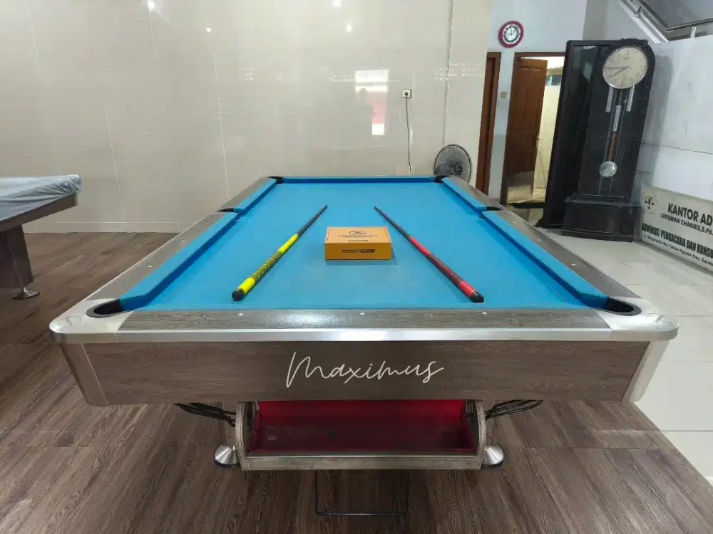 Meja billiard impor asli merk  Maximus