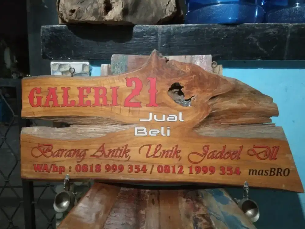 Jual murah papan nama jati